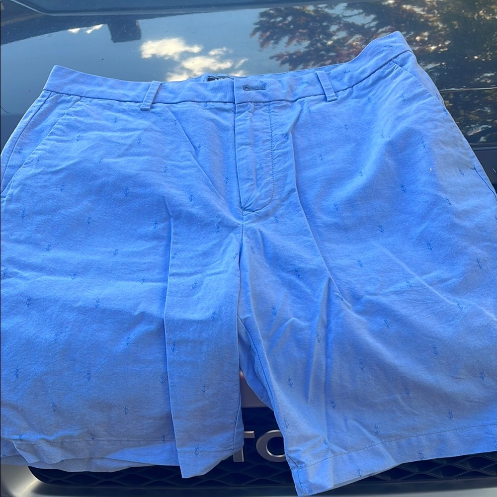 Men's Izod Blue Casual Cotton Shorts